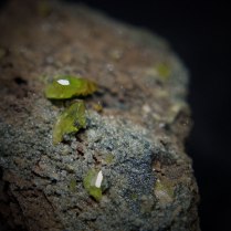 Titanite CaTi(SiO4)O, Arondu, Basha Valley, Skardu district, Baltistan, Gilgit-Baltistan, Pakistan; middle crystal about 7mm